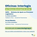 Câmara receberá oficinas de SAPL e Portal Modelo em novembro