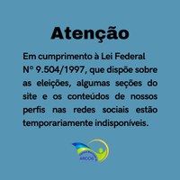 Comunicado: restrições do site no período eleitoral 