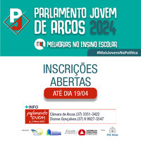 Estão abertas as inscrições para o Parlamento Jovem – Arcos 2024